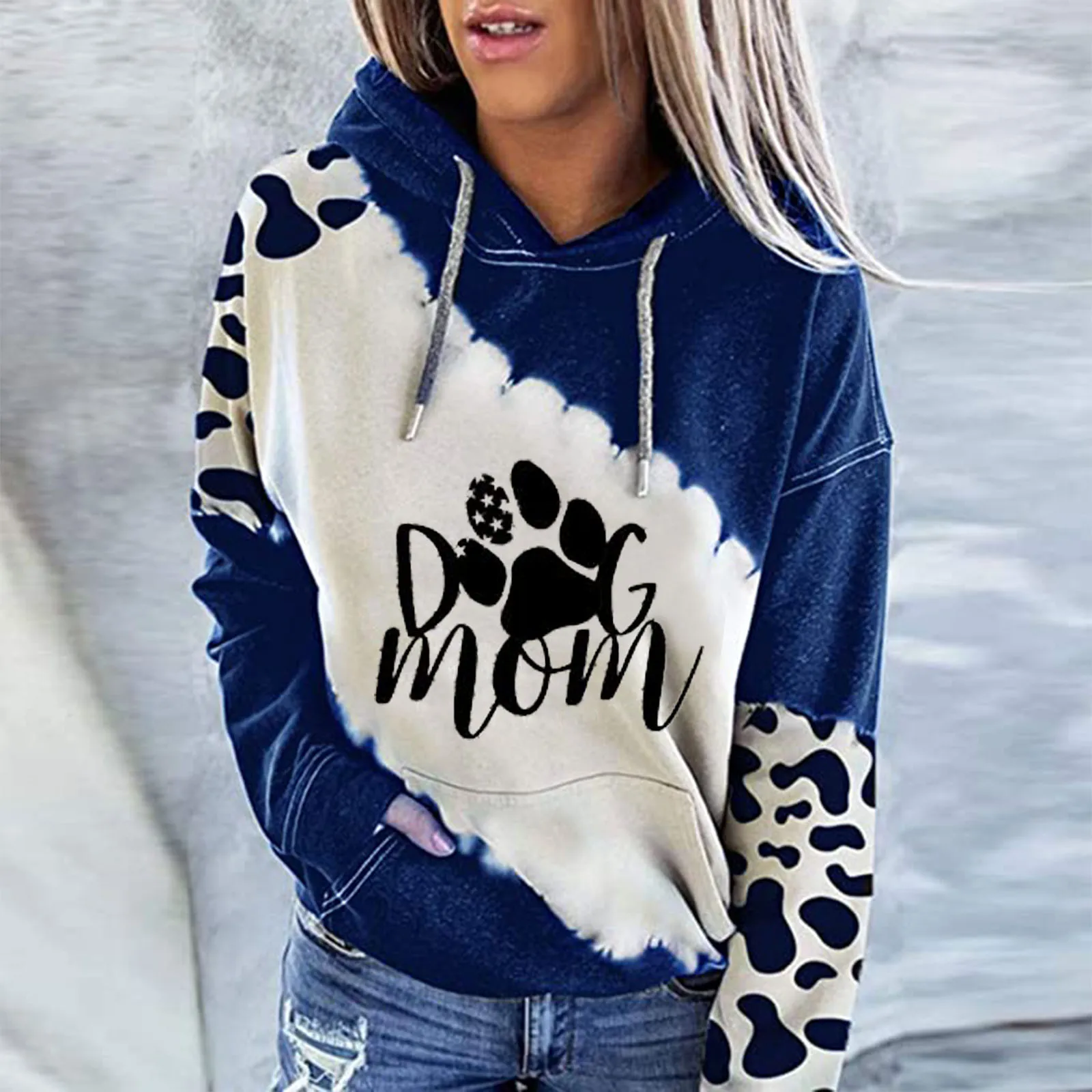 

Casual Women Sweatshirt Ladies Long Sleeve Round Neck Printing Casual Tops Basic Cotton Loose Shirts Femme Autumn Winter