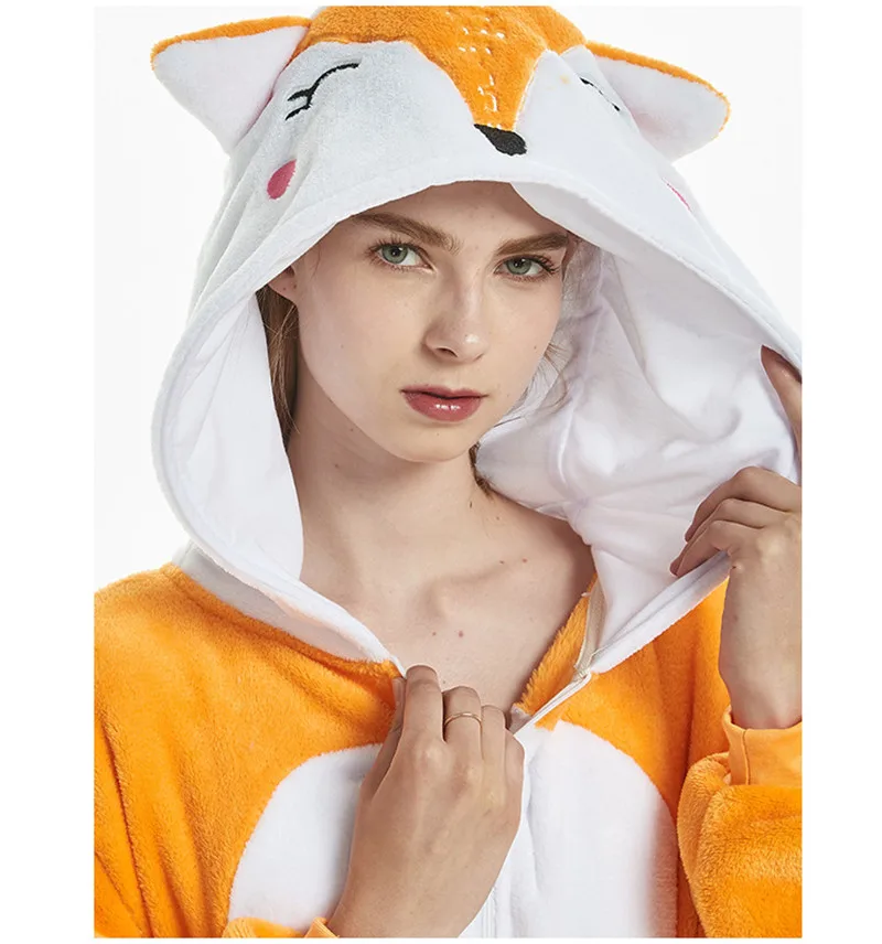 Flannel Unicorn Onesies for Women Pajamas New Winter Animal Cat Pyjamas Adult onesies Cosplay Pikachu Flannel Sleepwear