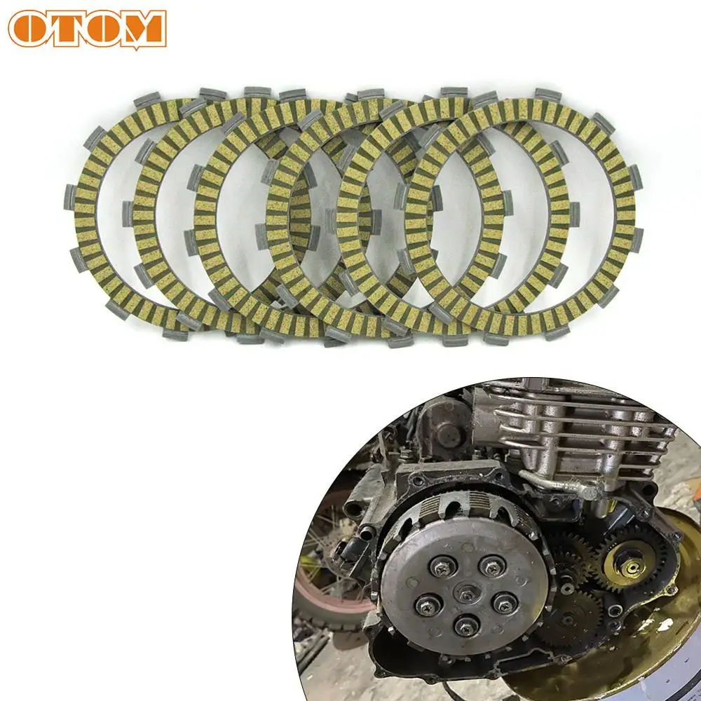 Комплект фрикционных дисков сцепления для двигателя мотоцикла OTOM 6 шт. 3XJ 16321 00 YAMAHA