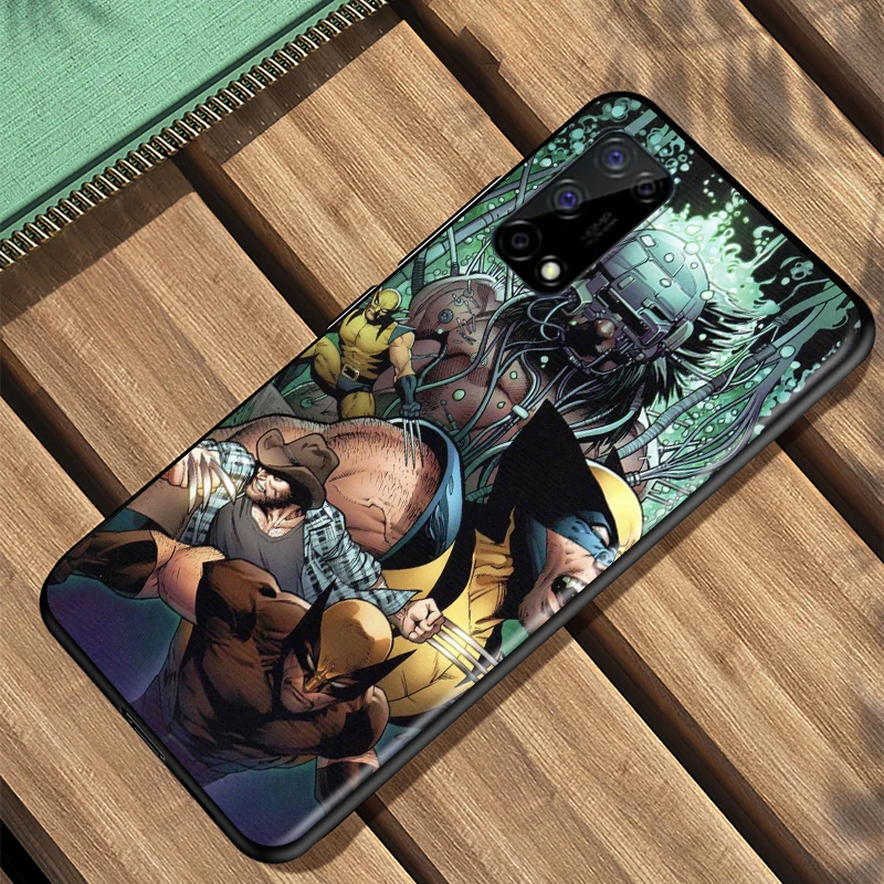 

Marvel Superhero Wolverine Shockproof Cover For Realme Narzo 10 20 7i 7 6i 6S 6 5i 5S 5 3i 3 2 Global Pro Black Phone Case