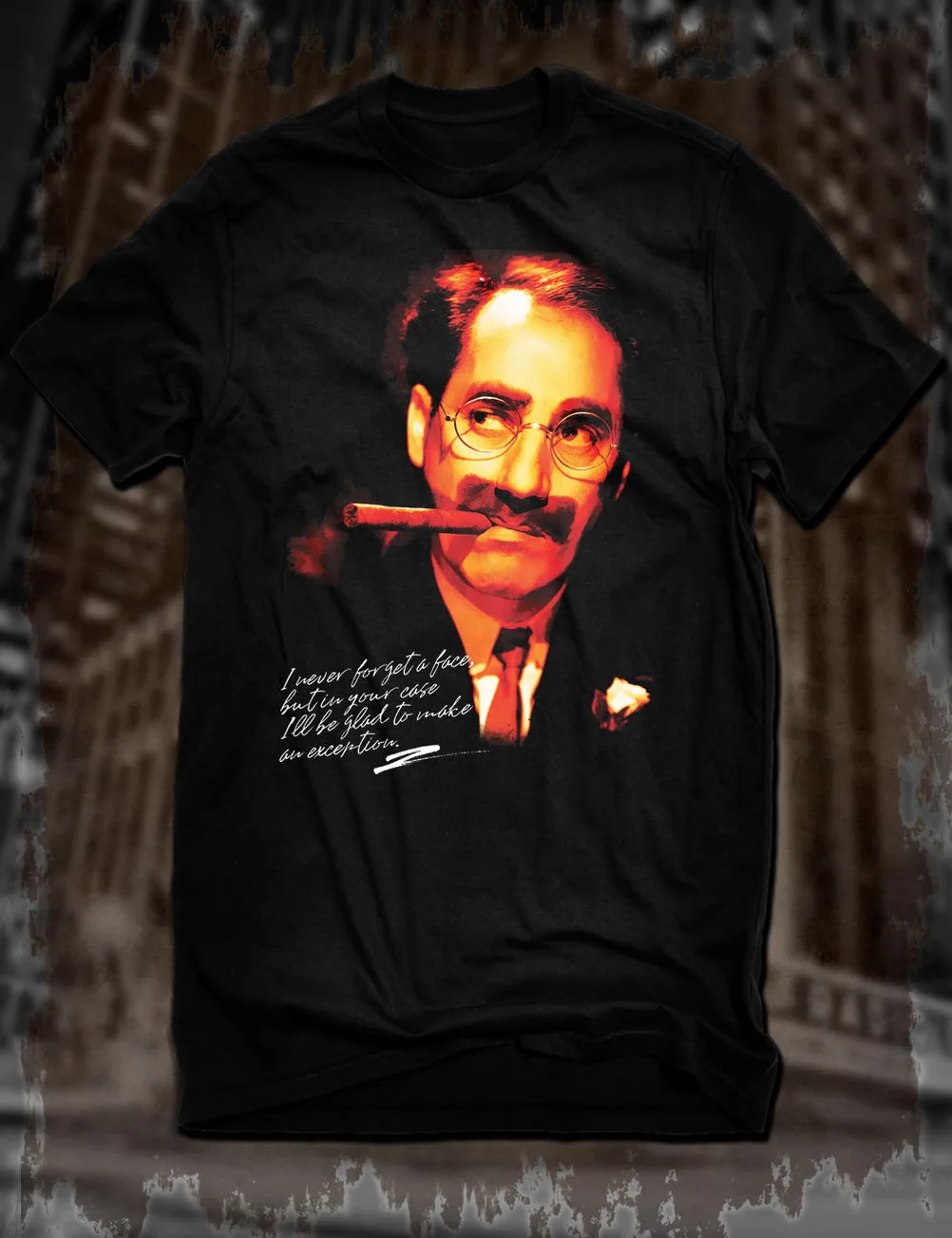 Новые черные топы с забавными цитатами групчо Маркс футболка Harpo комедия фильм