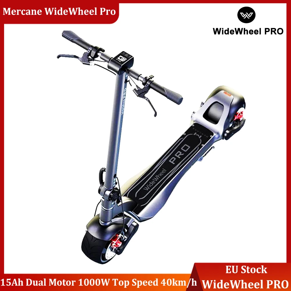 

EU Stock Mercane WideWheel Pro Electric Scooter 15AH Wide Wheel Dual Motor 1000W Dual Disc Brake Mercane WideWheel PRO E-scooter
