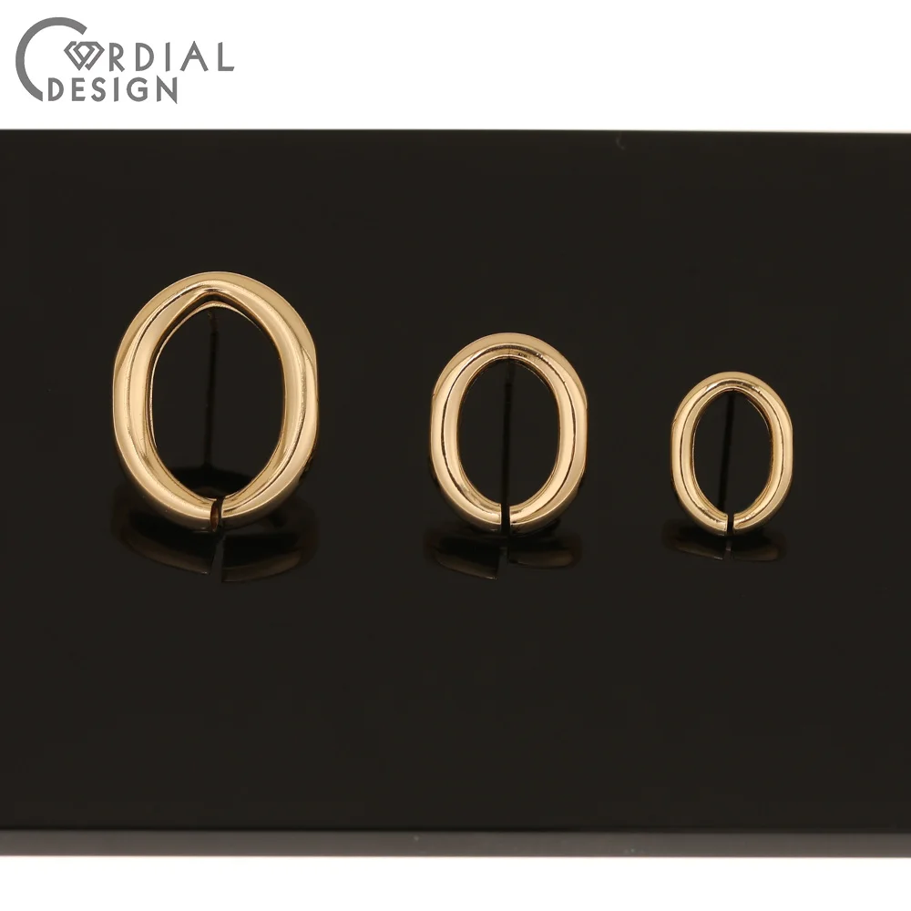 

Cordial Design 50Pcs Earrings Accessories/DIY Making/Earrings Stud/Genuine Gold Plating/Hand Made/Jewelry Findings & Components