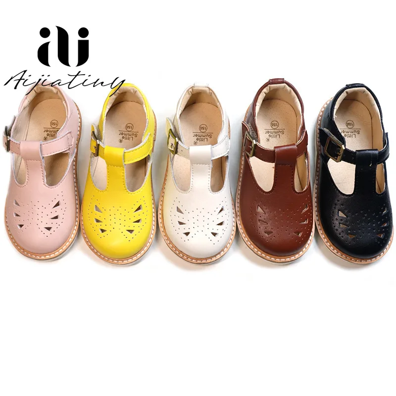 Дышащая детская повседневная обувь нескользящая для девочек сандалии маленьких