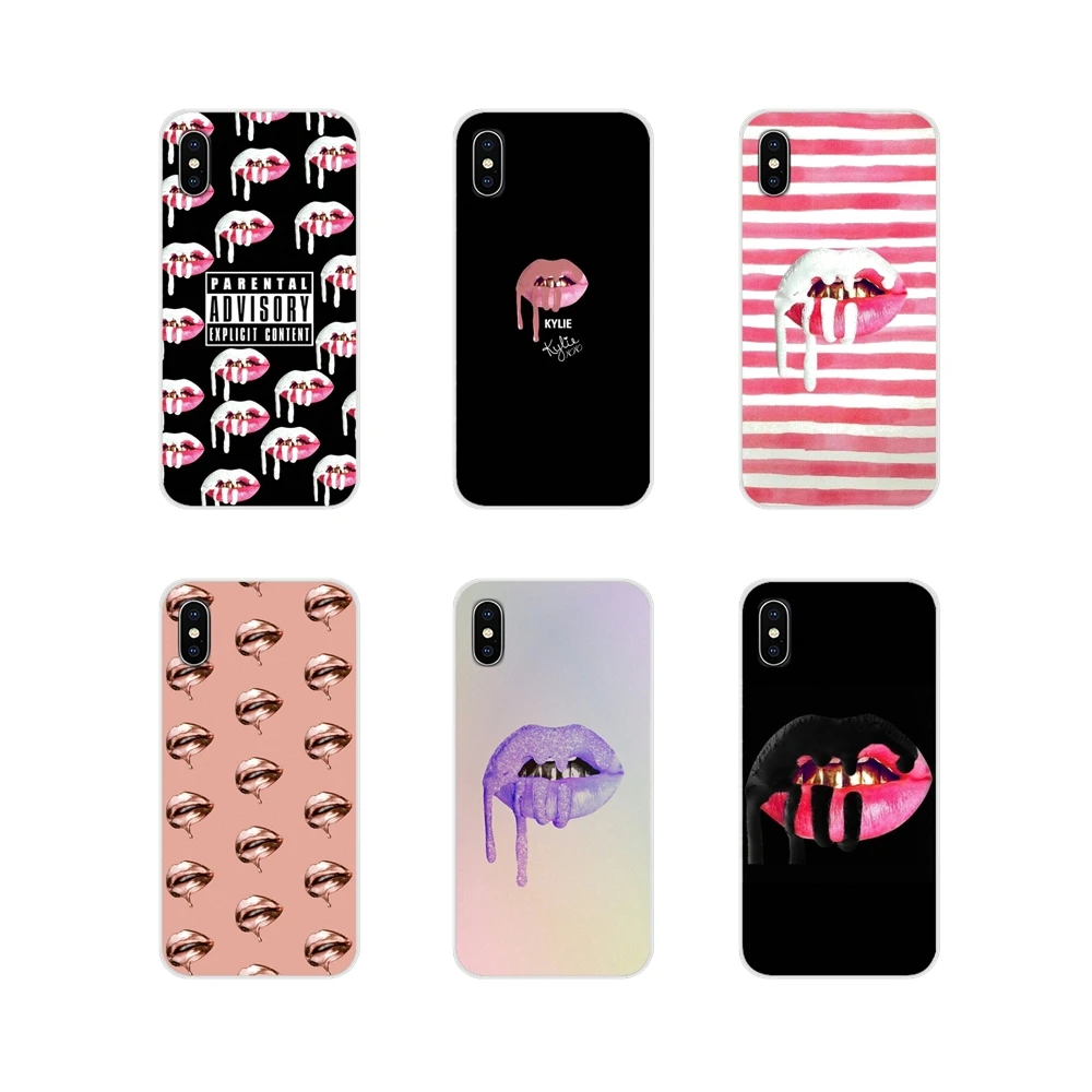 Для huawei G7 G8 P7 P8 P9 P10 P20 P30 Lite Mini Pro P Smart Plus 2017 2018 2019 TPU прозрачные чехлы крышки Kylie Lips Sexy