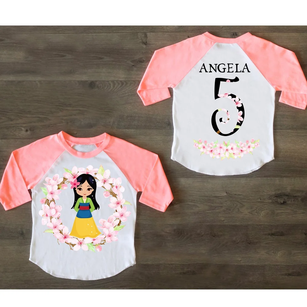 Персонализированная рубашка реглан с цветочным принтом для крупных сестер