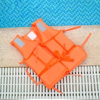 adult life vest jacket swimming boating fishing drift beach outdoor survival aid safety jacket for kid with whistle