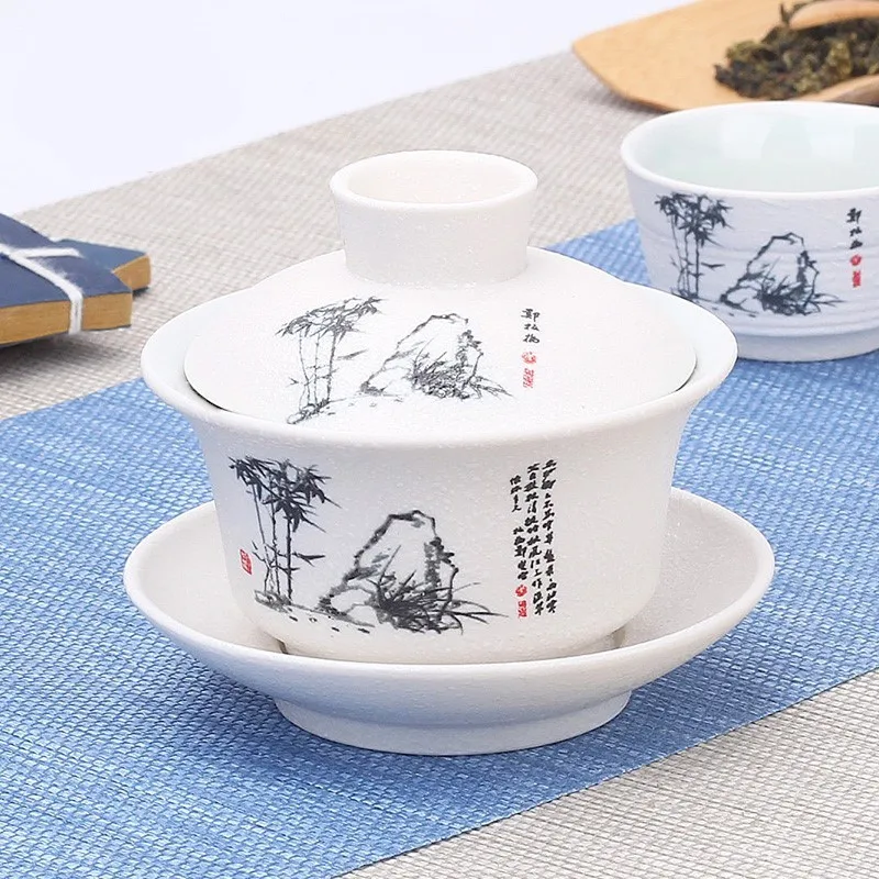 Высококачественный чайный набор элегантная китайская чайная чашка Gaiwan