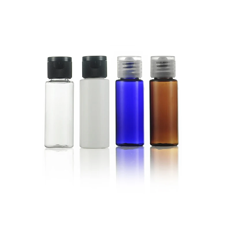 Прозрачный/белый/синий/коричневый пластиковый дорожный контейнер бутылка с