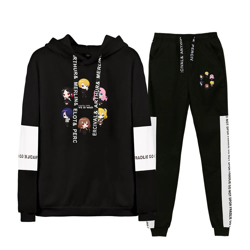 

Kaguya-sama: Love Is War Hoodie Tracksuit Two Piece Set Long Sleeve Women Men Hoodies+sweatpants New Japanese Anime Clothes