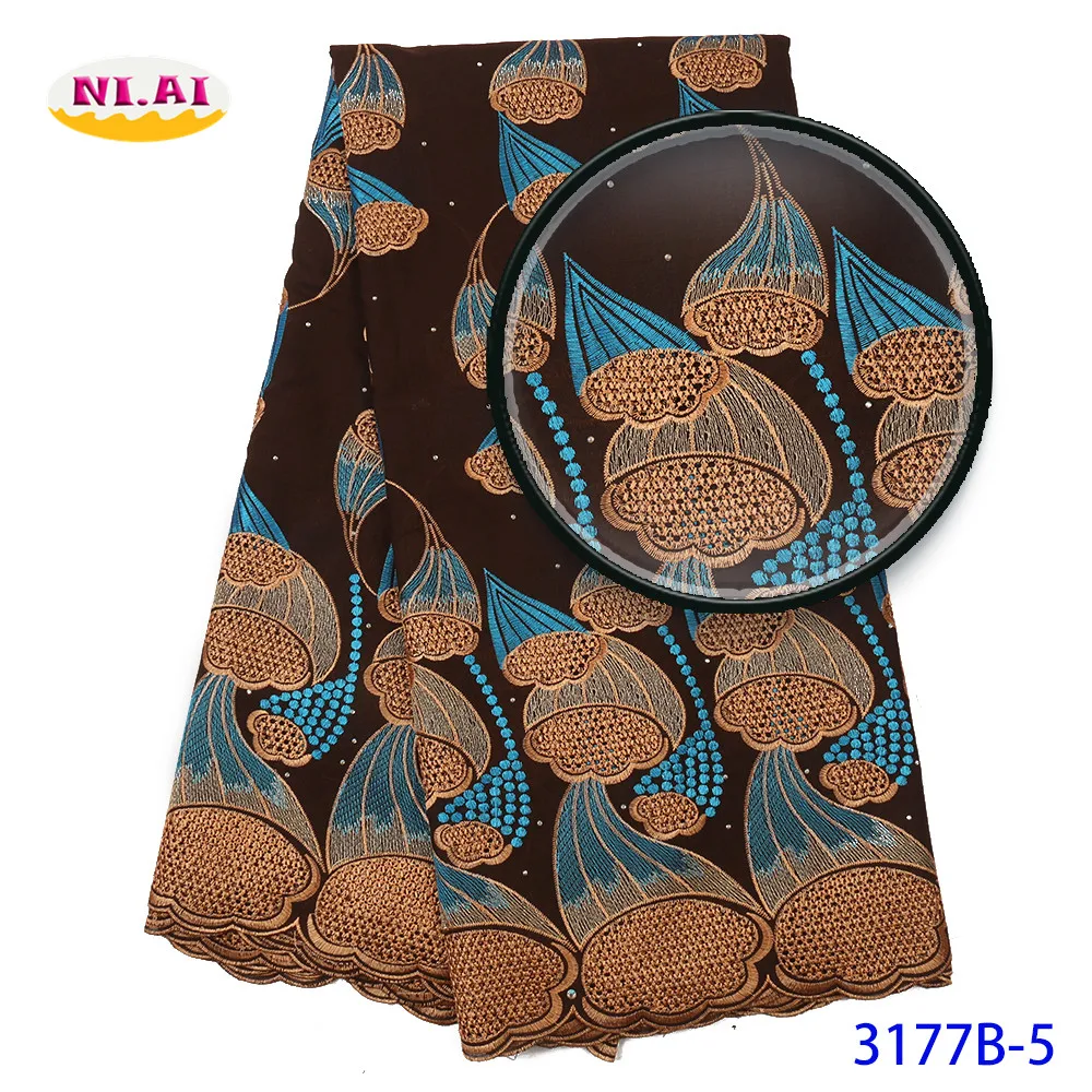 NIAI textile latest swiss voile lace african fabric nigerian fabrics for wedding tissu mr3177b | Дом и сад