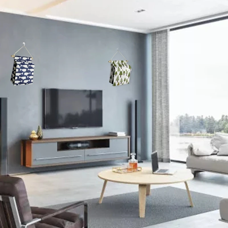 Дверь стене висит мешок Кухня Ванная комната Складные метизы Органайзер большой