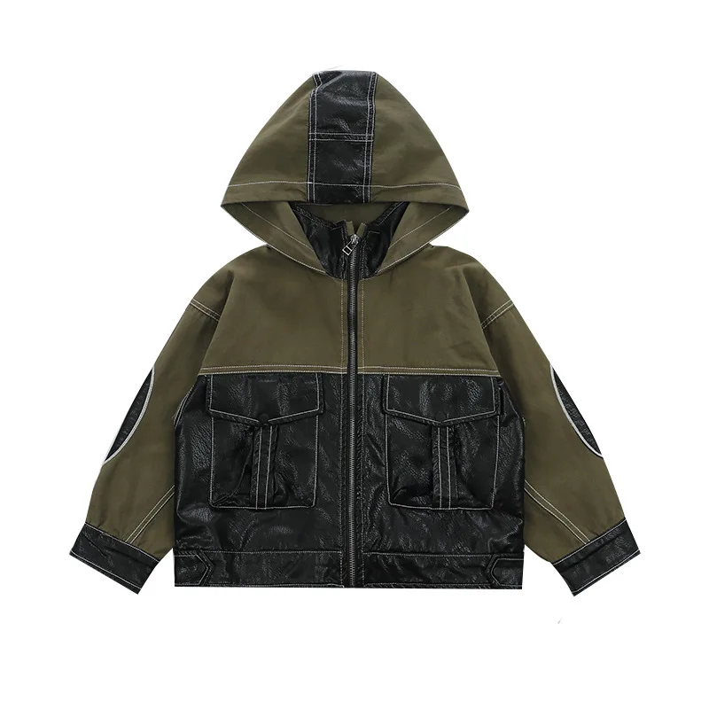 

2021 Casual Spring Autumn Boy Coat Overcoat Top Kids Costume Teenage Gift Children Clothes High Quality Plus Size