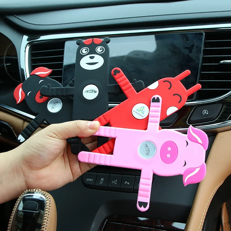 Car phone bracket cartoon car air conditioner outlet navigation holder snap type | Автомобили и мотоциклы