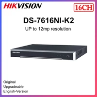 hikvision 4k nvr ds 7616ni k2 international version for 16 ch 8mp cameras support onvif hik connect wholesale