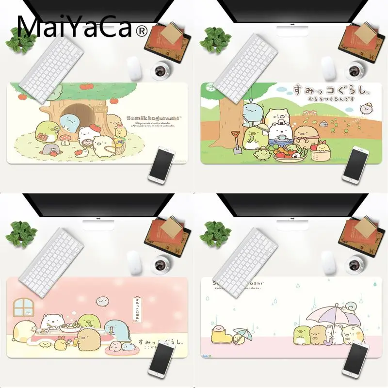 

MaiYaCa Simple Design sumikko gurashi Art gamer play mats Mousepad Gaming Mouse Mat xl xxl 800x300mm for Lol world of warcraft