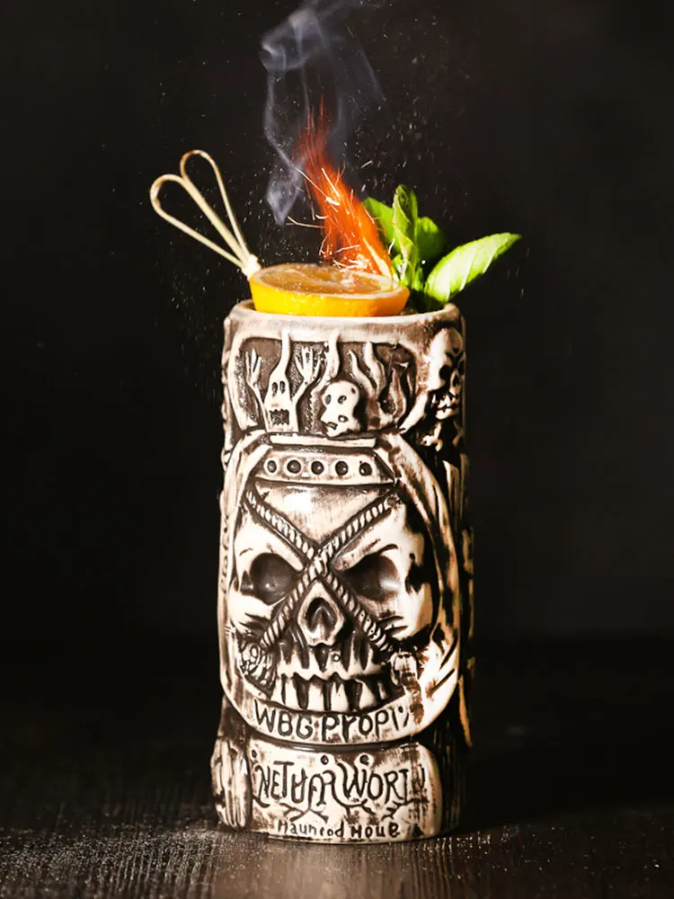 Гавайские Тики-бокалы бокал для коктейлей пивная кружка для напитков SKULLMug керамические Тики-бокалы отлично подходят для коктейли Напитки