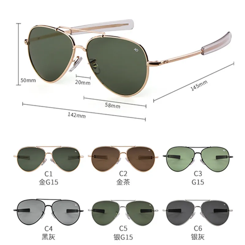 Мужские солнцезащитные очки для вождения AO мужские дизайнерские в оригинальной