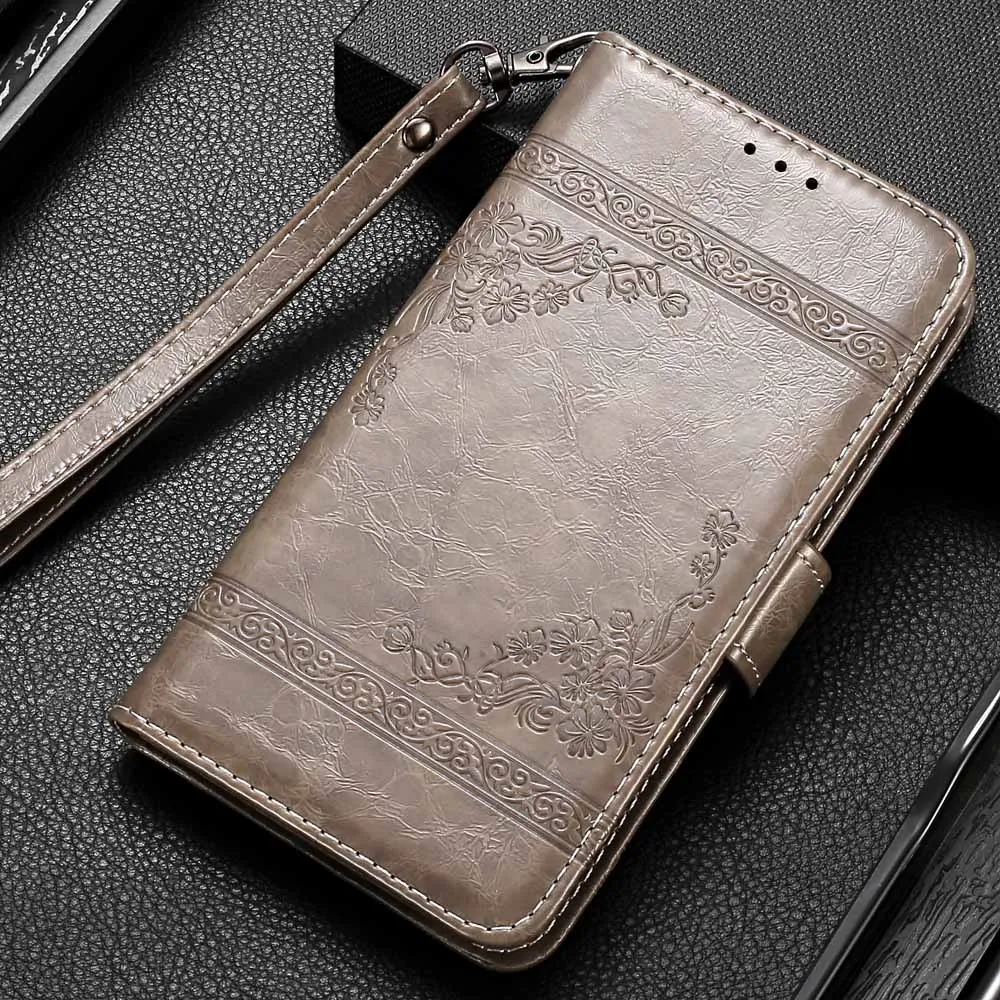 На Doogee N20 N 20 чехол винтажный кошелек Флип Чехол Для Doogee N20 Capa с ремешком Роскошный кожаный чехол Fundas - Цвет: Y Grey