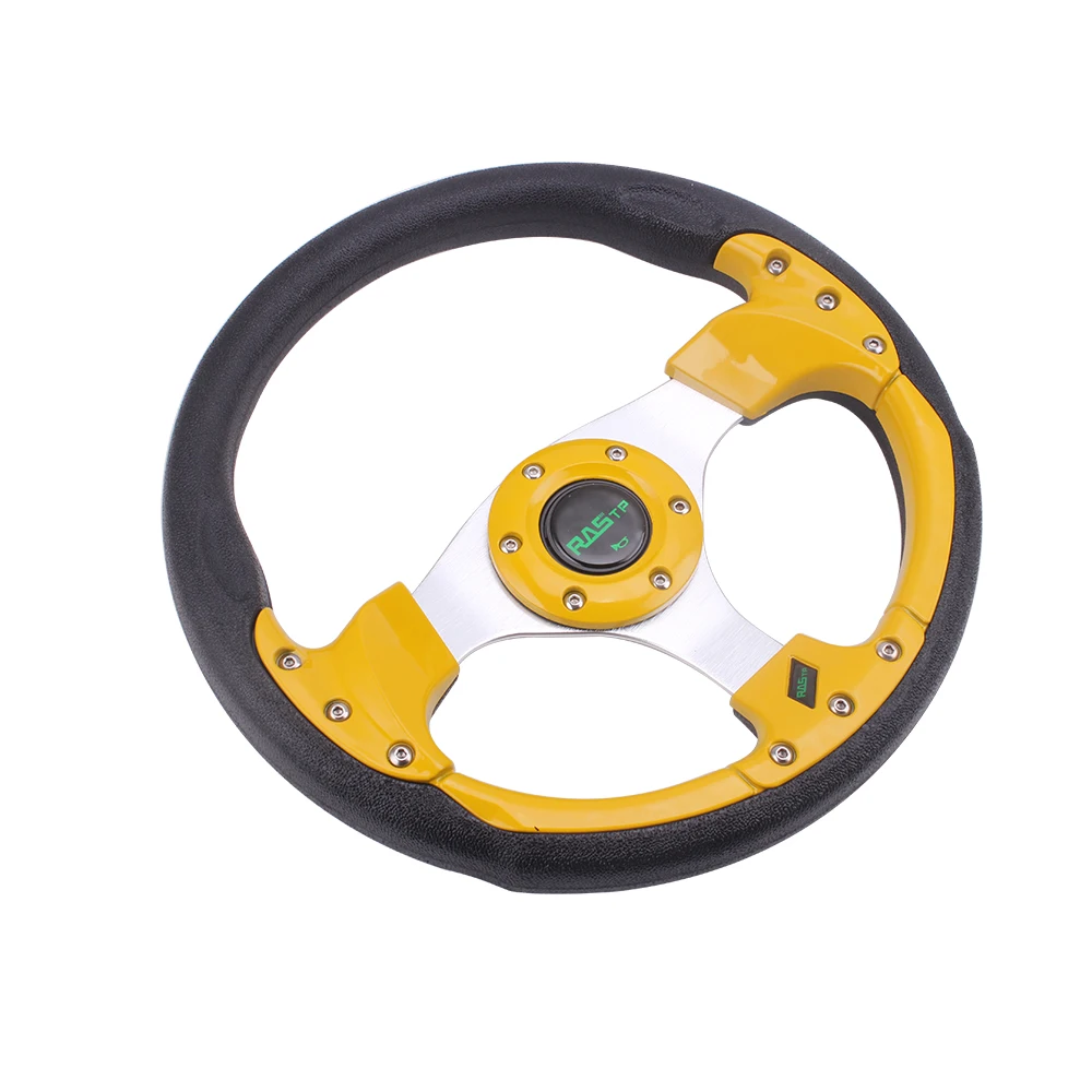 RASTP-Free Shipping 13 Inch PU Auto Racing Steering Wheels Drifting Sport Wheel 6 Blots RS-STW018-TP | Автомобили и мотоциклы