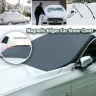 Автомобильный тент для лобового стекла с магнитом, солнцезащитный козырек, защита от ветра, снега, мороза и солнца, портативный и простой в установке