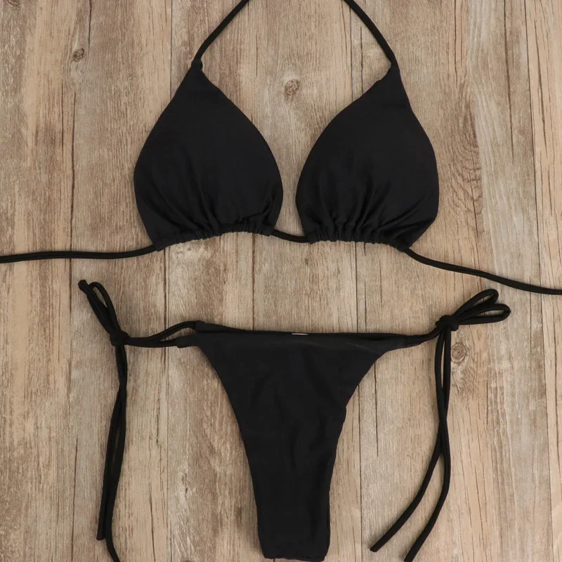 

Swimwear Bathing Suit Sexy High Wasted Swimsuits Women 2 Pieces Bandeau Bikini Set Push Up Bra Bather Summer 2021 Classic Muje