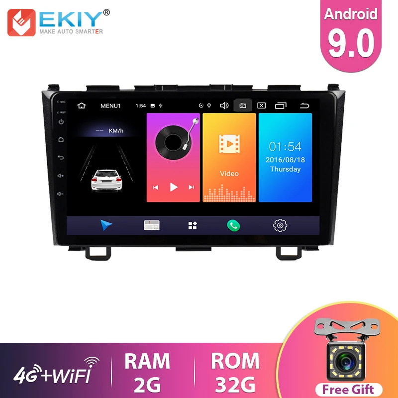 

EKIY 9" IPS Android 9.0 Car Radio GPS Multimedia 4G For Honda CRV CR-V 2007-2011 Automotivo Navigation Stereo Video Player