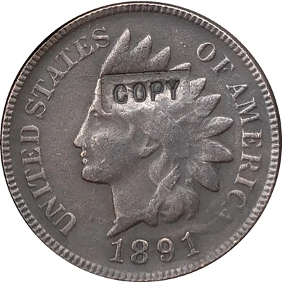 1891 копия монеты в индийском стиле|Безвалютные монеты| |