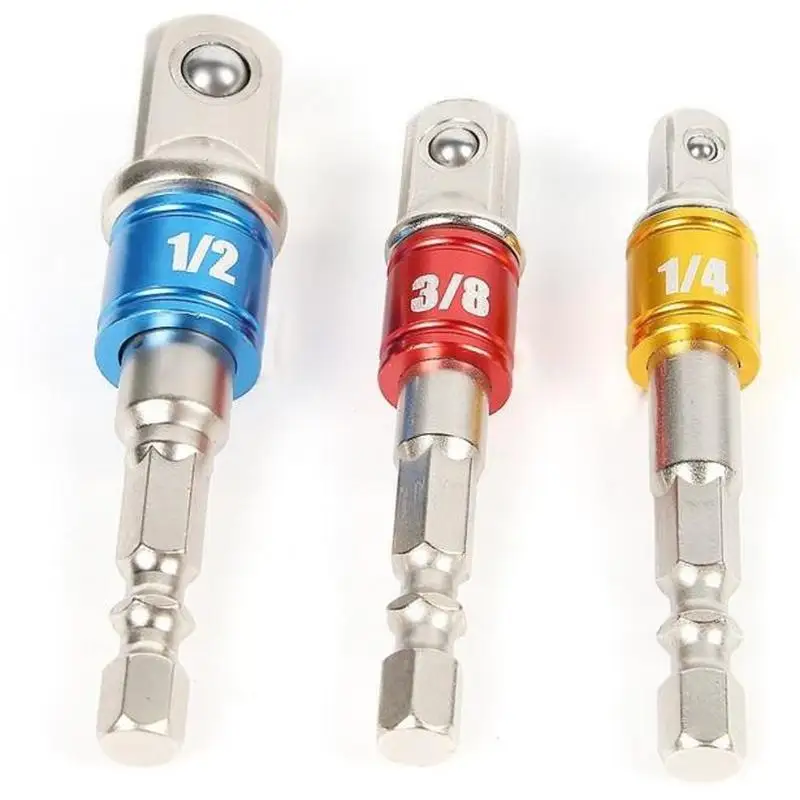 Новинка 3 шт./набор электрическая дрель гнездо адаптер хромированная ванадиевая