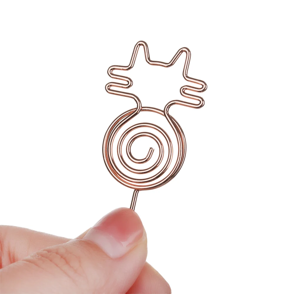 1 шт. в форме головы кота место карты Зажимы Стенд Фото зажимы Свадебная вечеринка