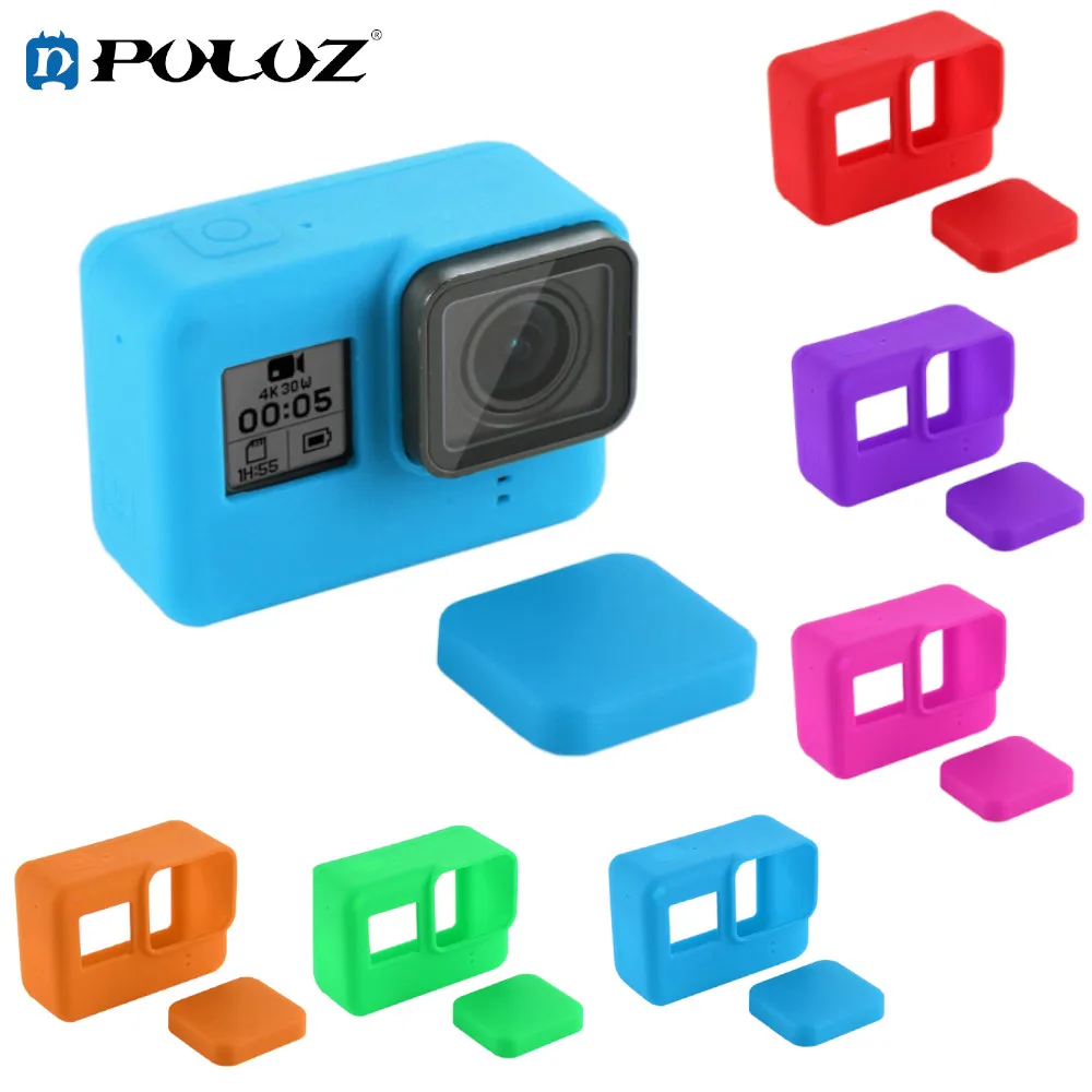 PULUZ PU189R силиконовый чехол для камеры GoPro5 Спортивная камера оборудование верховой