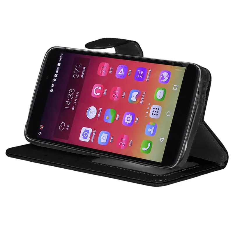 Кожаный чехол для Alcatel One Touch Idol 3 5 дюймов откидная крышка чехол-кошелек OneTouch 6045 6045Y