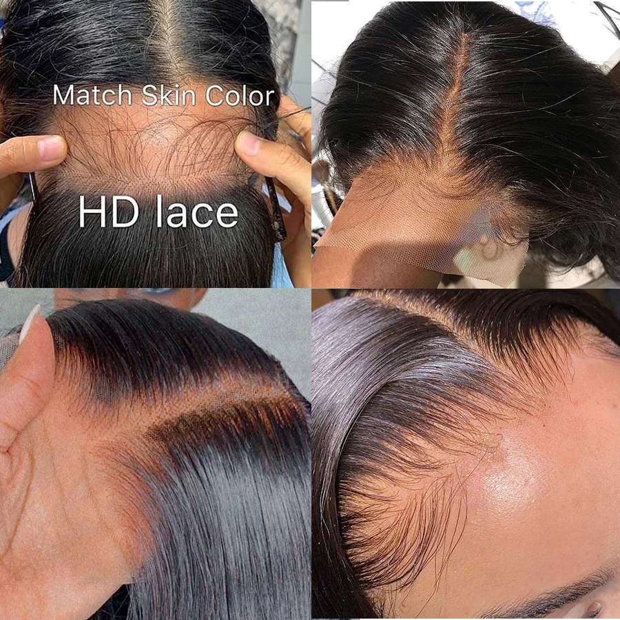 HD Lace Frontal Closure 5x5 13x4 13x6 Undetectable Transparent Straight 100% Virgin Human Hair Pre Plucked Hairline | Шиньоны и парики