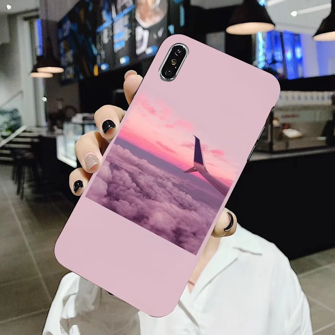 Мягкий чехол розовая эстетика розовый для Huawei Mate Honor 4C 5C 5X 6X 7 7A 7C 8 9 10 8C 8X 20 Lite Pro |