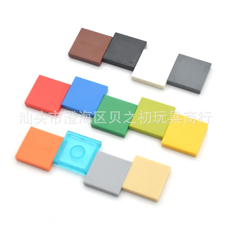 

100g Bulk Parts 2x2 Smooth Flat Bricks Building Blocks Plastic Plate MOC Figures Model Assemble Educational Toys for kids 3068