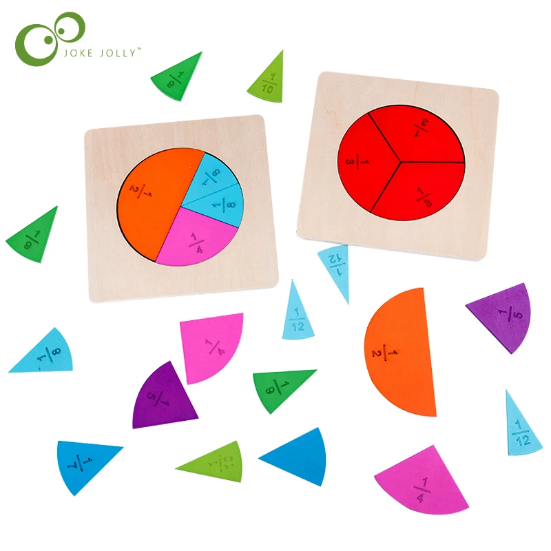 Дошкольные круговые математические Фракционные доски дивизии Обучающие