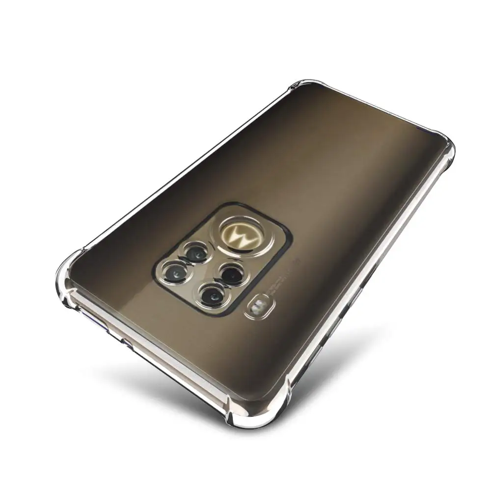 Прозрачный мягкий чехол для Motorola One Zoom усиленные углы силиконовый задний Чехол Pro