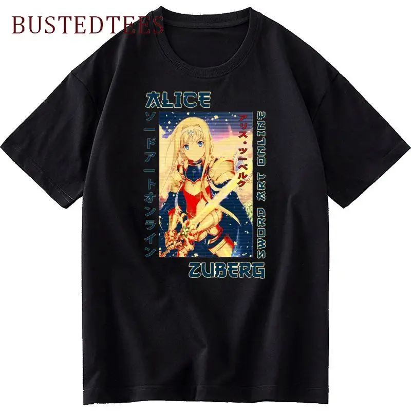 

Новинка 2021, женская футболка с коротким рукавом и принтом Sword Art Online