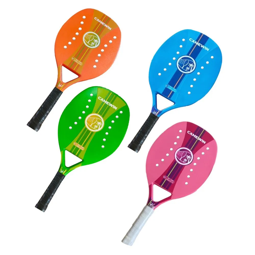 

2021 New Camewin Full Carbon Beach Tennis Racket With Soft EVA Surface Pickle Ball Raqueta Bag Adult Tennis Racket Equipment