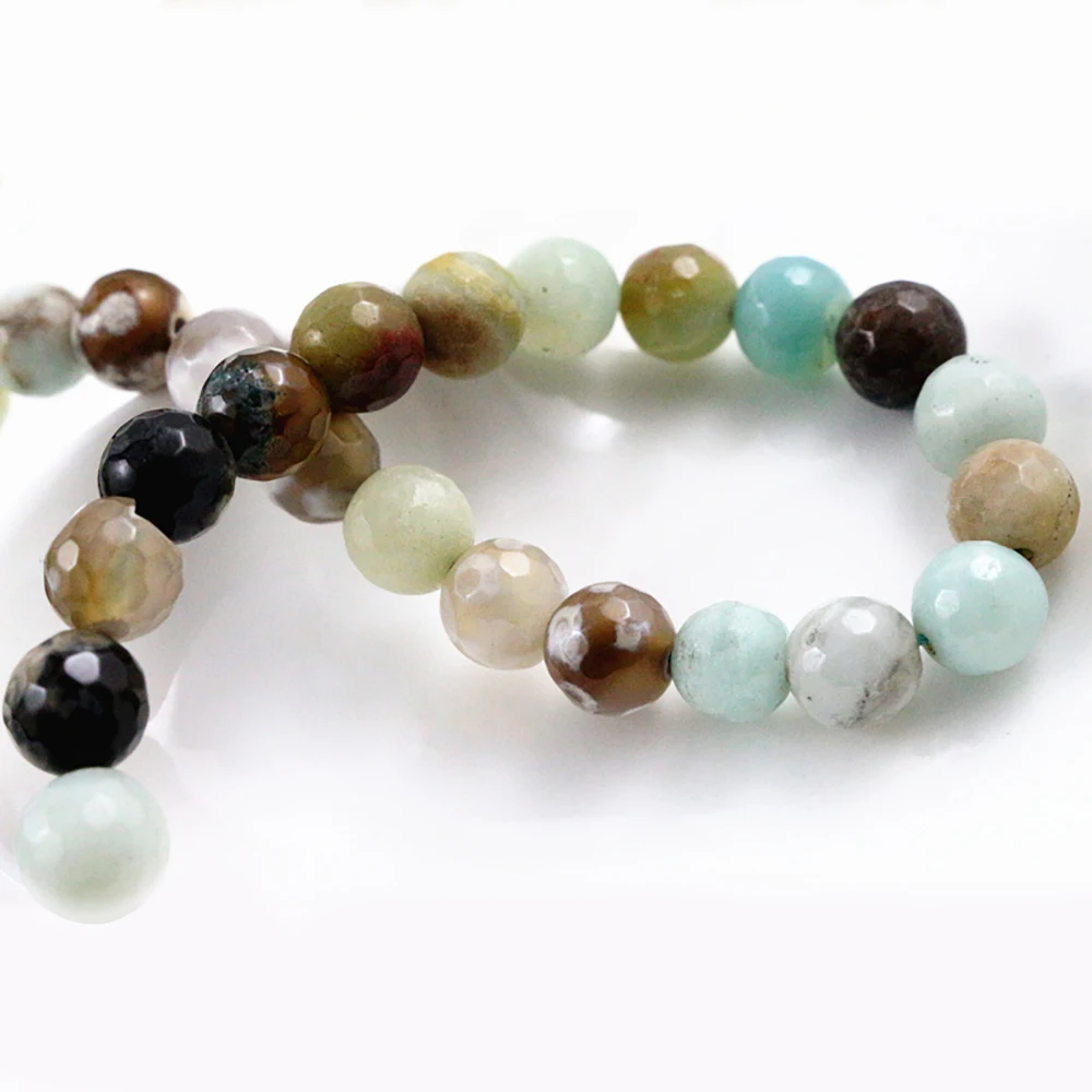 8 мм 45 шт/веревочные натуральные амазонитовые каменные бусины для изготовления