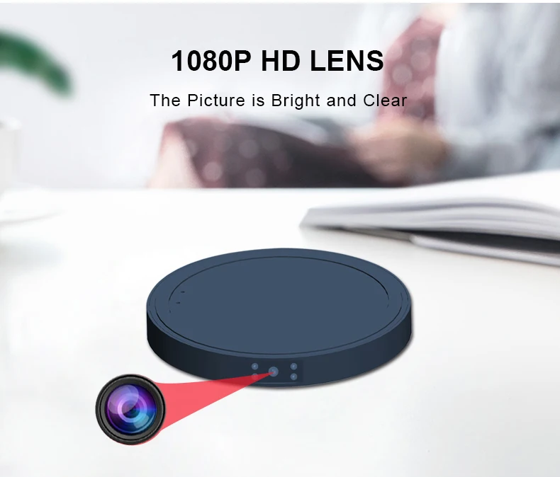 MD19 мини камера Быстрое беспроводное зарядное устройство для iPone samsung телефон HD 1080P ночное видение микро камера обнаружения движения видео рекордер