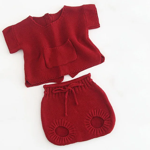 Red Вязаный шерстяной костюм с кроликом для детей 1-5 лет; весенне-зимняя одежда для девочек; модные детские свитера для мальчиков; Одежда для девочек с вышивкой в виде маленького кролика - Цвет: Red