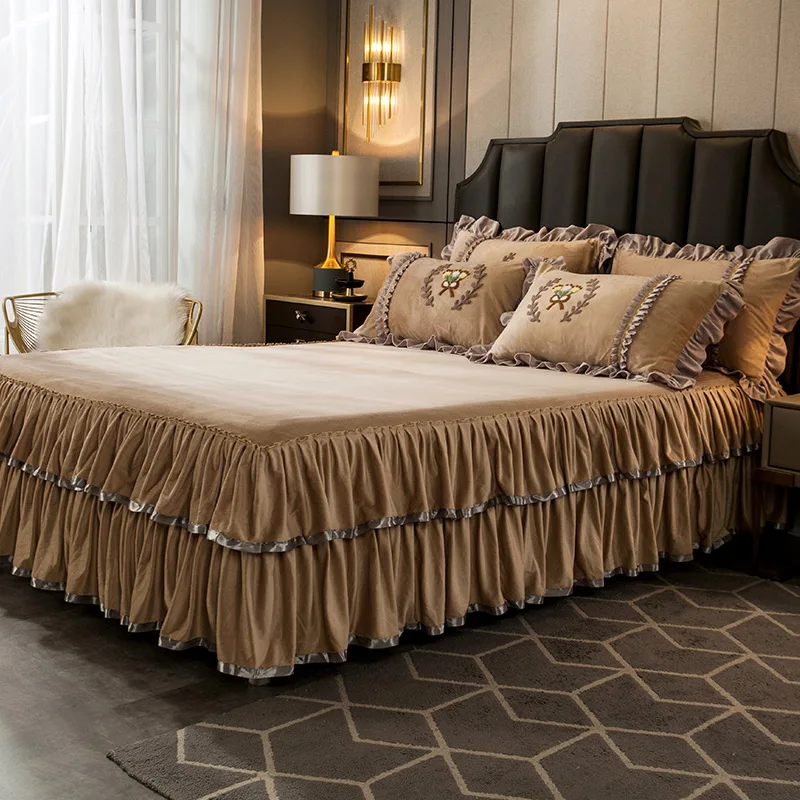 Постельное покрывало из кашемира и хлопка с двойным кружевом простыня Наволочки