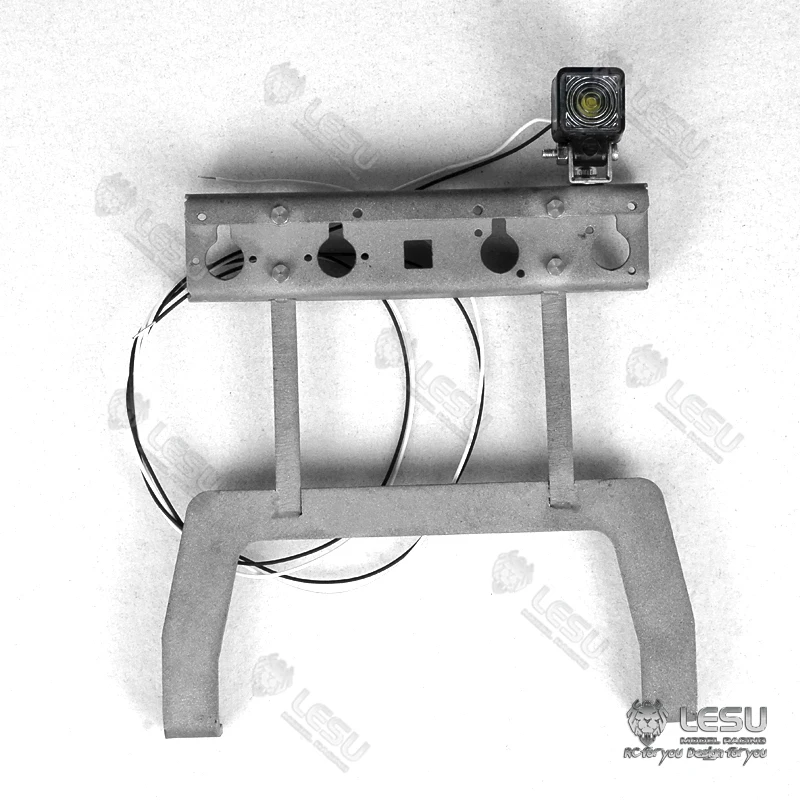LESU металлическая стойка с фиксированной проволокой и прожектором для TAMIYA 1/14 RC DIY