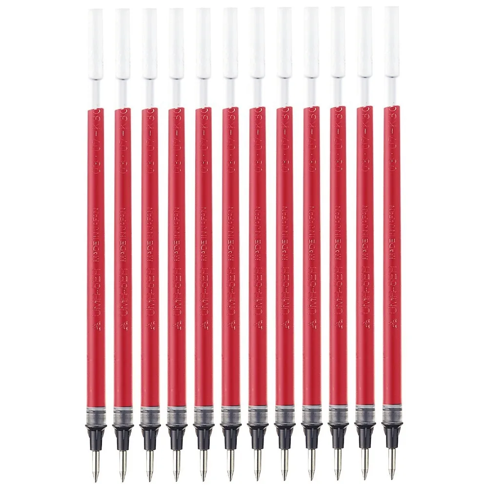 Uni-ball Signo Dx Um-100 Gel Ink Pen Refill Set 0.5 mm 12 Pcs Uni Mitsubishi Black/Blue/Red |