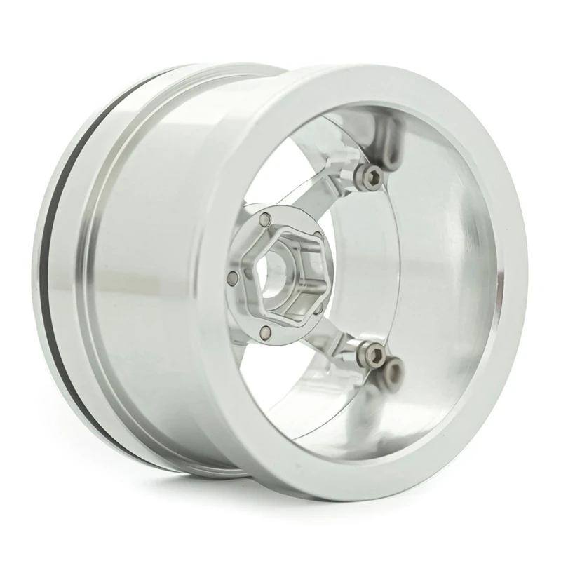 

Wheel Hub Set for Axial SCX10 2.2 Universal Durable Metal Beadlock Wheel Rims RC Crawler Car Wheels Replacement Parts