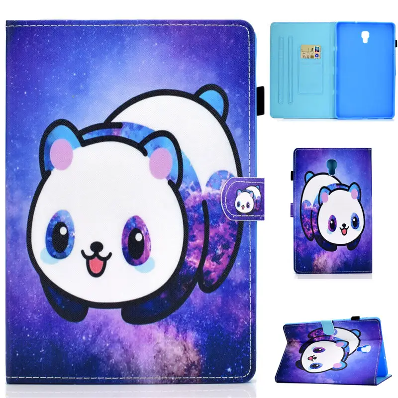 S036 SM-T590 чехол для Samsung Galaxy Tab A A2 10," T590 T595 T597 SM-T595 Smart Cover Funda мультяшный Кот флип-чехол+ подарок - Цвет: S036