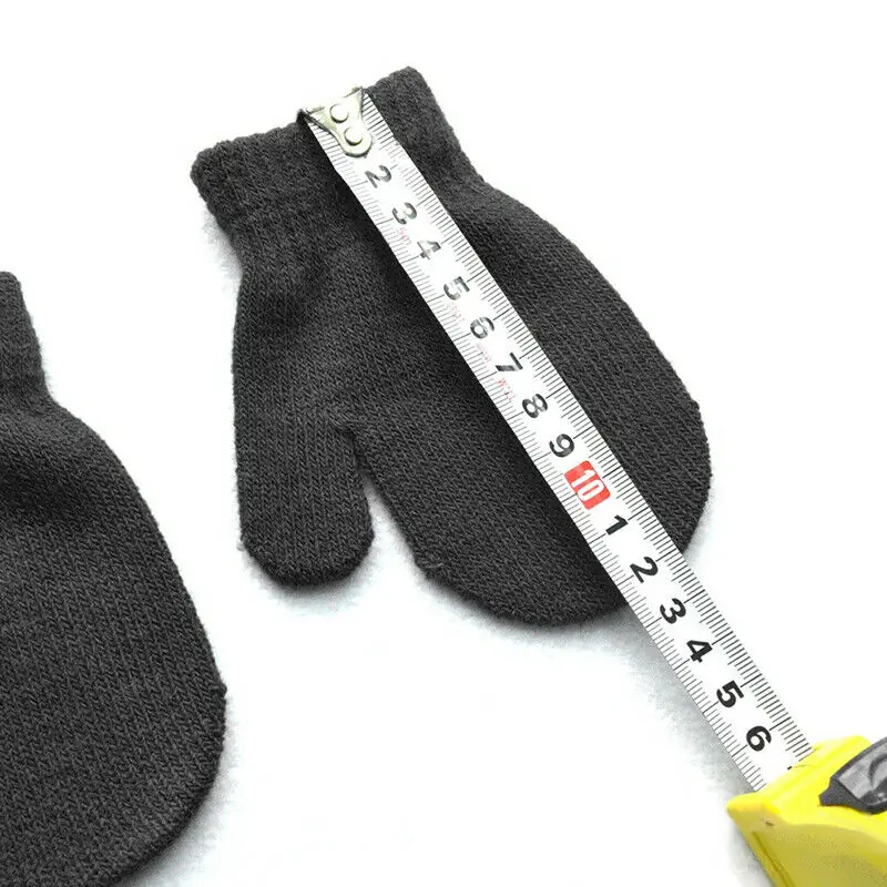 2-6T Winter Warm Baby Gloves Children Knitted Stretch Mittens Kids Solid Girls Full Finger Glove Boys | Детская одежда и обувь