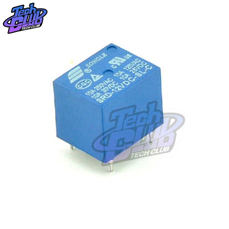 10PCS Relays SRD-05VDC-SL-C SRD-12VDC-SL-C SRD-24VDC-SL-C SRD-48VDC-SL-C 5 Pin DC 5V 12V 24V 48V 10A 250VAC 5PIN Power | Обустройство