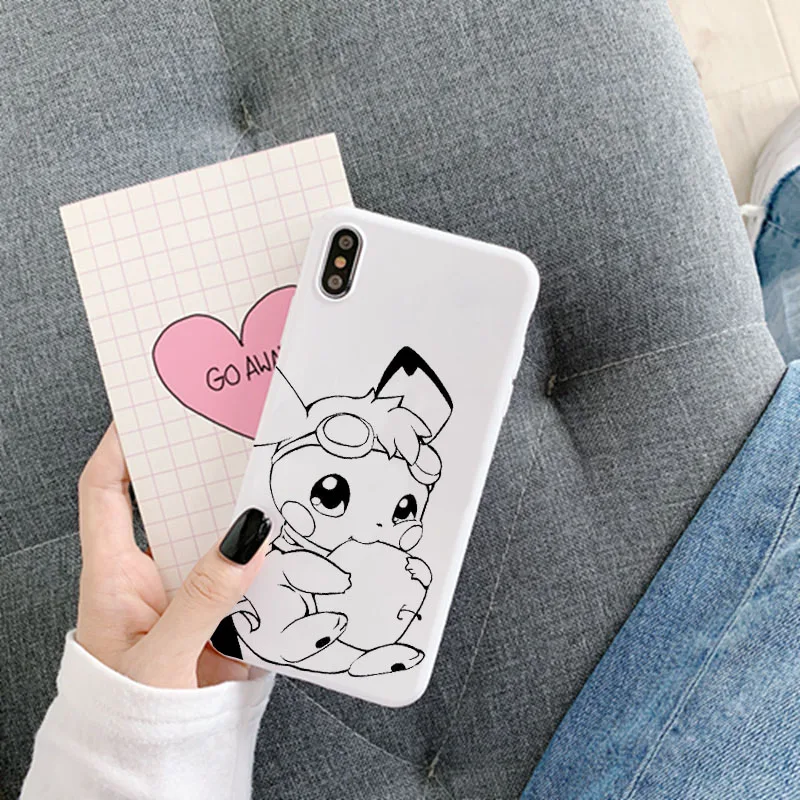 Японский мультяшный чехол для samsung Galaxy S10 S10E S9 S8 S7 S6 Plus Lite edge, мягкий силиконовый чехол для телефона с изображением японского аниме - Цвет: Color6White